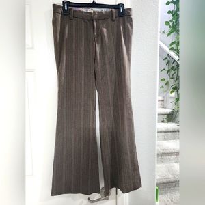 Low rise light flare dress pants